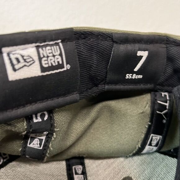New Era San Francisco MLB Fitted Cap 59 Fifty Olive Green Black Size 7 - Picture 9 of 10
